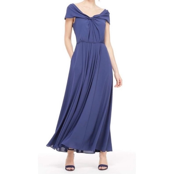 NWT Gal Meets Glam Sandra Maxi Dress K0321M Color Sea - Picture 13 of 14